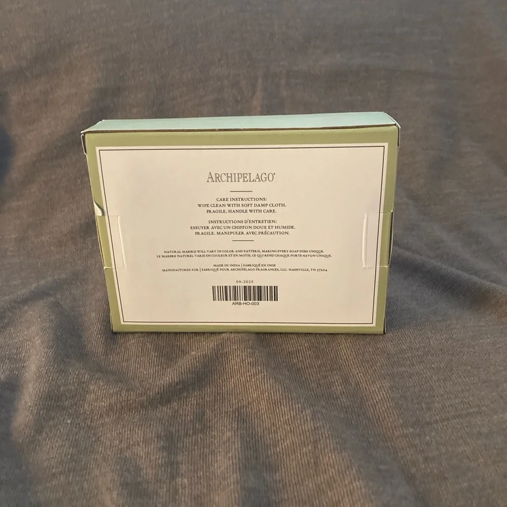 Archipelago Natural Beige Marble Soap Dish - Picture 3 of 4